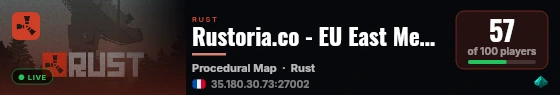 Rustoria.co - EU East Medium | JUST WIPED 24.08 live status badge