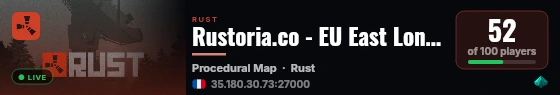 Rustoria.co - EU East Long | JUST WIPED 24.08 live status badge