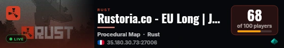 Rustoria.co - EU Long | JUST WIPED 24.08 live status badge