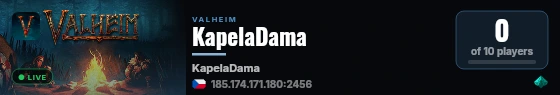 KapelaDama live status badge