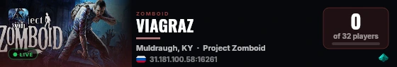 VIAGRAZ live status badge