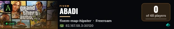 ABADI live status badge