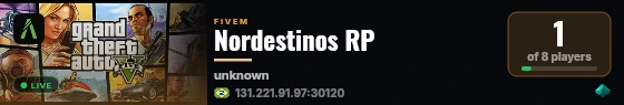 Nordestinos RP  live status badge