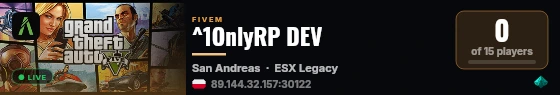 ^1OnlyRP DEV live status badge