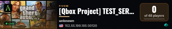 [Qbox Project] TEST_SERVER live status badge