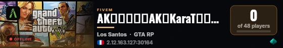 AK▬▬▬↭🡺AK↭KaraT🡸↭▬▬▬KaraT live status badge