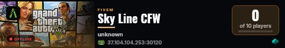 Sky Line CFW live status badge
