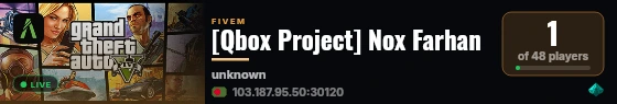 [Qbox Project] Nox Farhan live status badge