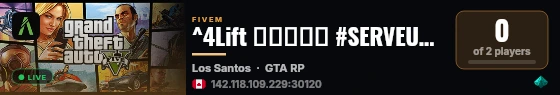 ^4Lift ▬▬▬↭🡺 #SERVEUR↭FUN 🡸↭▬▬▬ live status badge