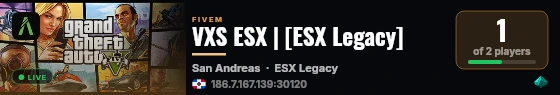 VXS ESX | [ESX Legacy] live status badge