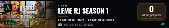 LEME RJ SEASON 1 live status badge