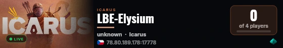 LBE-Elysium live status badge
