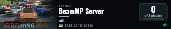 BeamMP Server live status badge