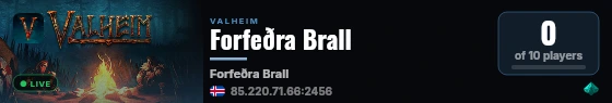 Forfeðra Brall live status badge