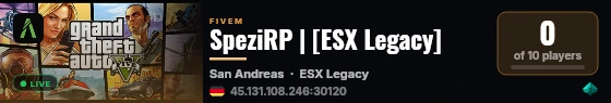 SpeziRP | [ESX Legacy] live status badge