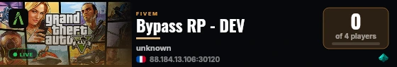 Bypass RP - DEV live status badge