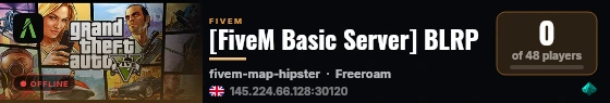 [FiveM Basic Server] BLRP live status badge