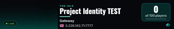Project Identity TEST live status badge