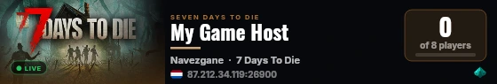 My Game Host live status badge