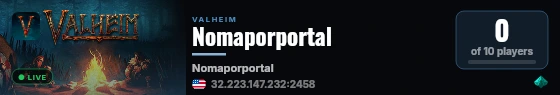 Nomaporportal live status badge