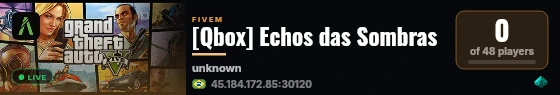 [Qbox] Echos das Sombras live status badge