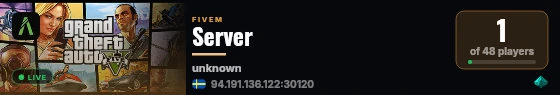 Server live status badge