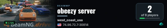 obeezy server live status badge