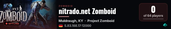 nitrado.net Zomboid live status badge