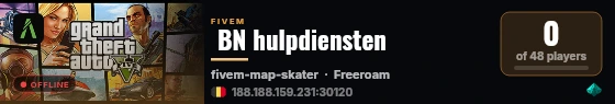  BN hulpdiensten live status badge