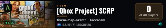 [Qbox Project] SCRP live status badge
