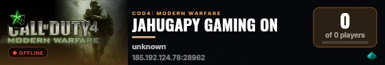 JAHUGAPY GAMING ON live status badge