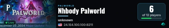 Nhbody Palworld live status badge
