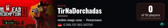 TirNaDorchadas live status badge