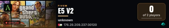 E5 V2 live status badge