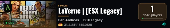 LaVerne | [ESX Legacy] live status badge