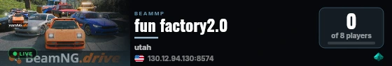 fun factory2.0 live status badge