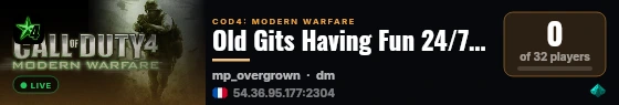 Old Gits Having Fun 24/7 New live status badge