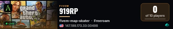 919RP live status badge