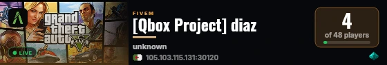 [Qbox Project] diaz live status badge