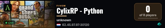 CylixRP - Python live status badge