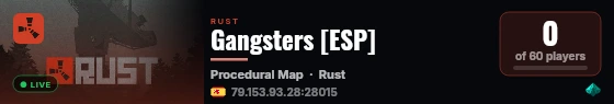 Gangsters [ESP] live status badge