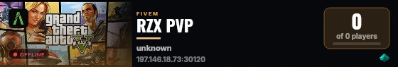 RZX PVP  live status badge