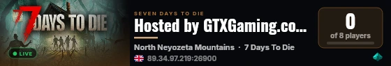 Hosted by GTXGaming.co.uk live status badge