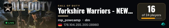 Yorkshire Warriors - NEW AI BOTS COME PLAY LIKE ITS 2004 AGAIN live status badge