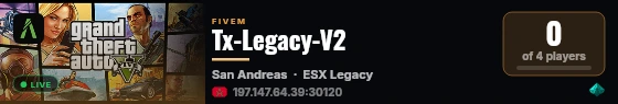Tx-Legacy-V2 live status badge