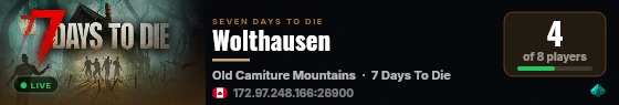 Wolthausen live status badge