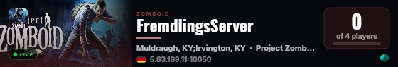 FremdlingsServer live status badge