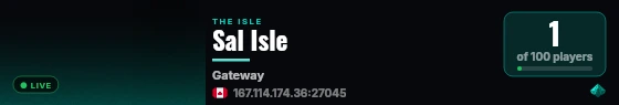 Sal Isle live status badge