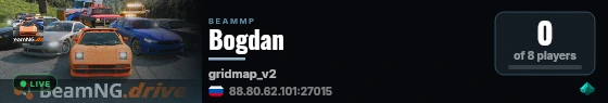 Bogdan live status badge
