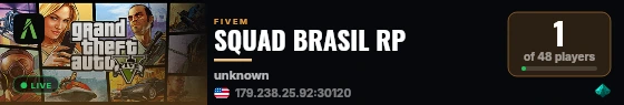 SQUAD BRASIL RP live status badge